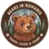 Bears in Romania logo: a smiling brown bear in a Carpathian pine forest